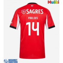 Benfica Vangelis Pavlidis #14 Domaci Dres 2025-26 Kratak Rukav